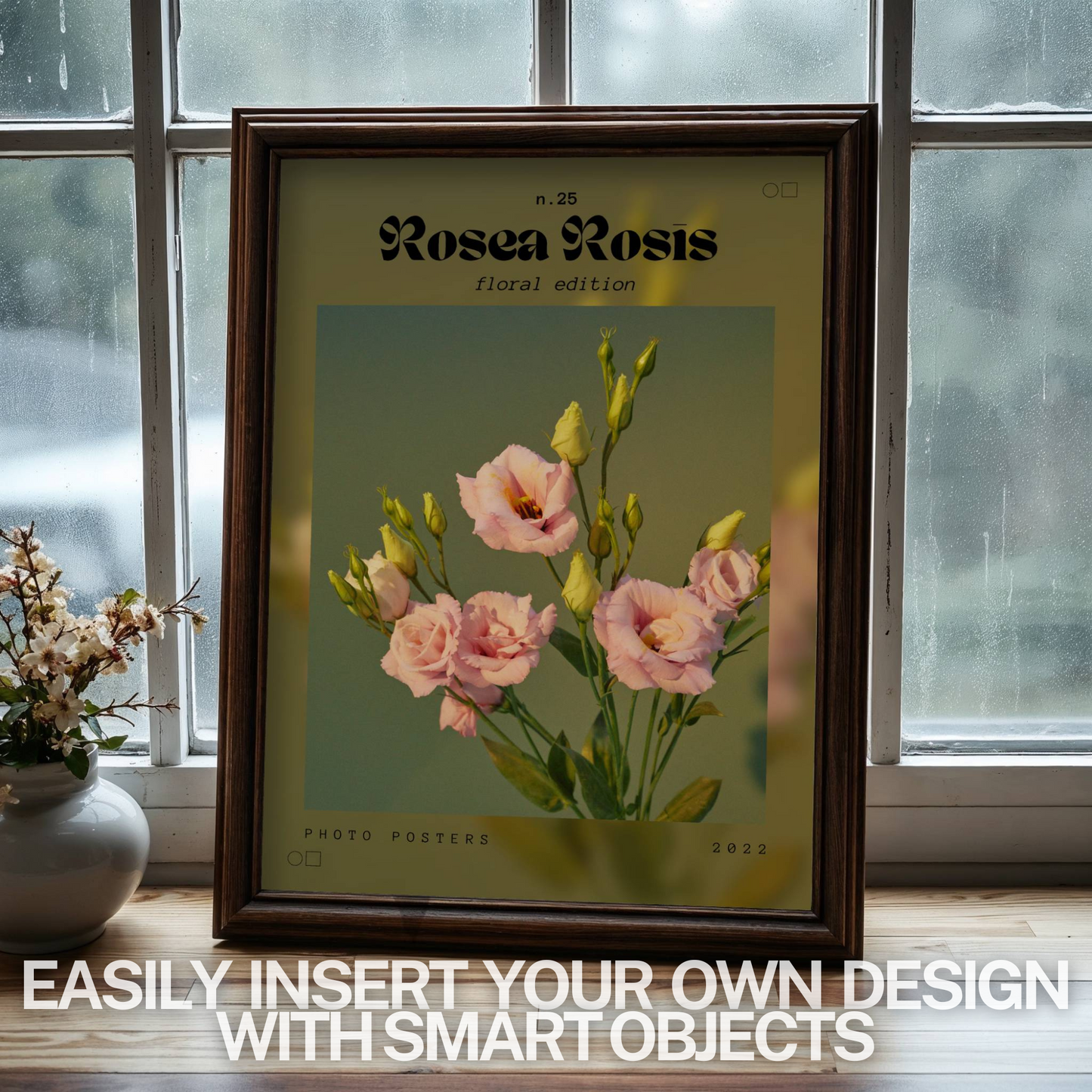 Frame on Windowsill Mock-up Template | DIN A