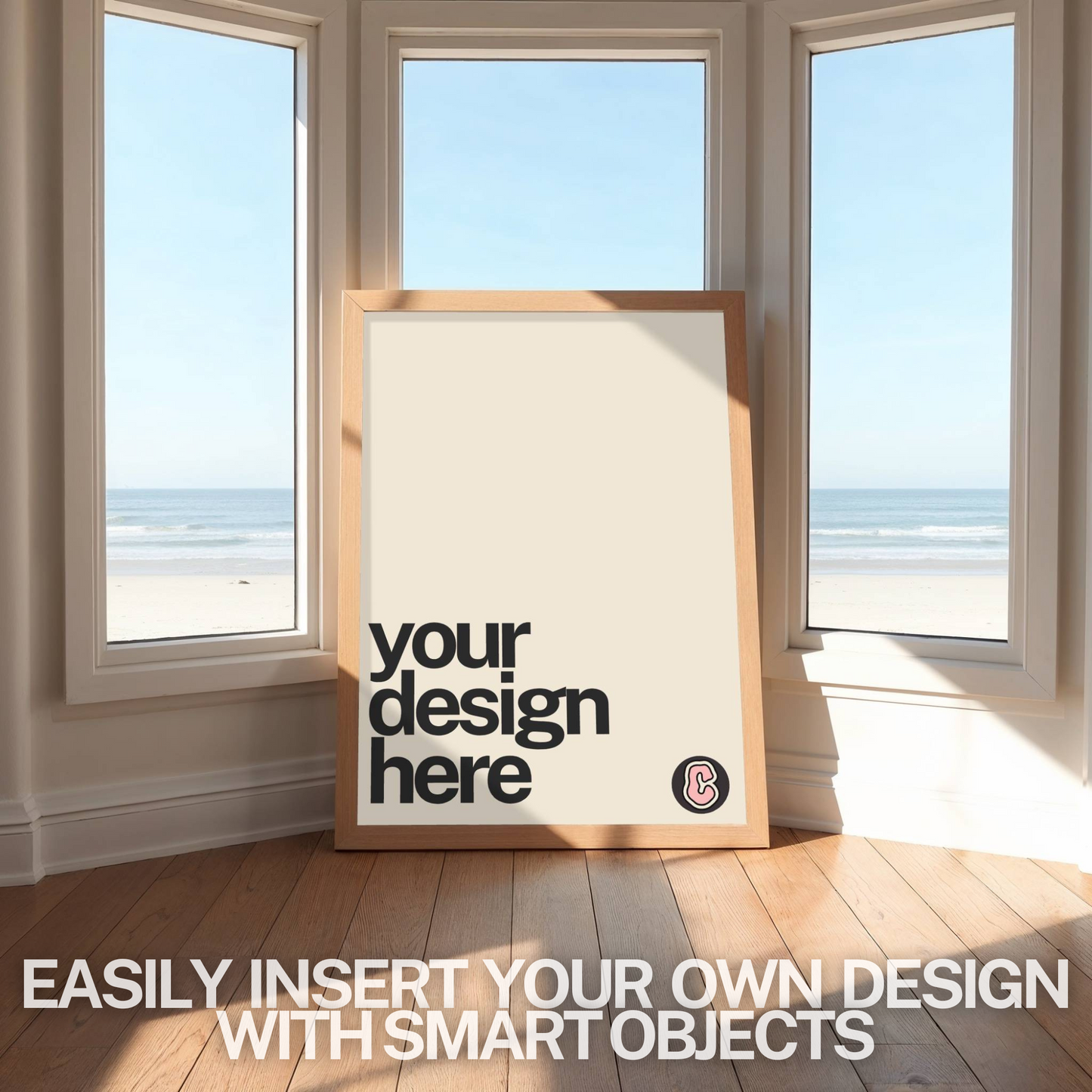 Summer Beach House Print Mock-up Template | DIN A