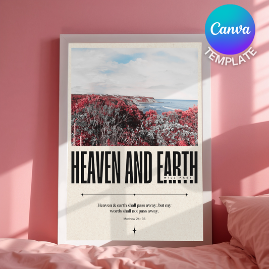 Frame in a Pink Room Mock up Template | Canva Compatible