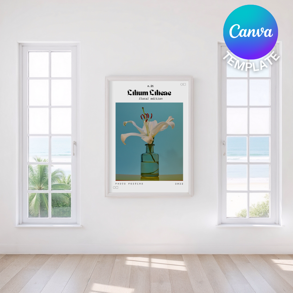 Beach House Frame Mock up Template | Canva Compatible