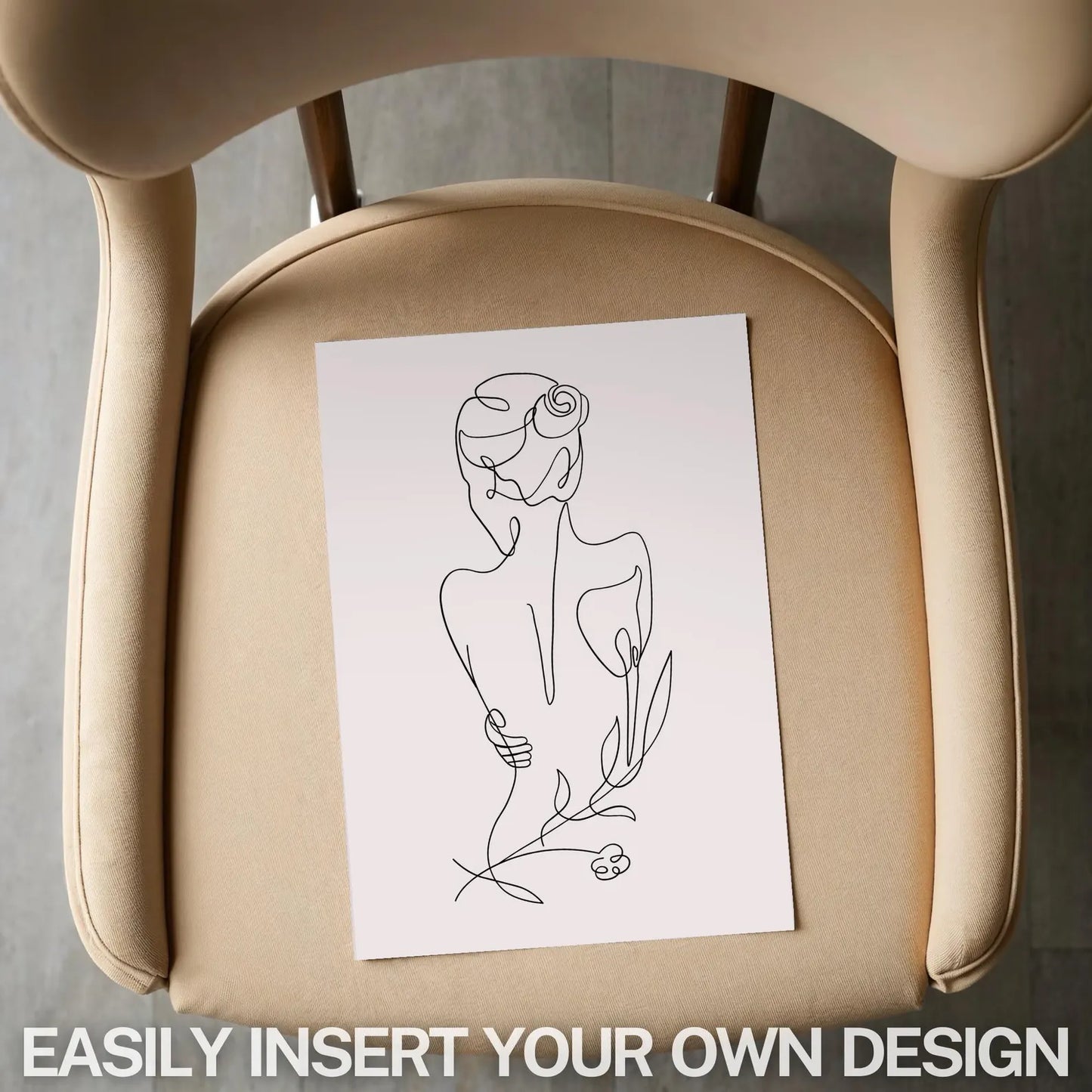 Print on Chair Mock up Template | Canva Compatible